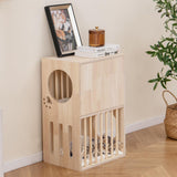 Tangkula 2-Tier Luxury Wood Cat House