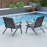 Tangkula Patio Chairs with Heavy Duty Metal Frame