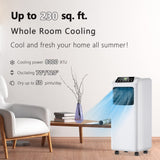 Air Conditioner Portable 9000BTU, 3-in-1 Floor AC Unit with Dehumidifier & Fan Modes