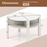 Tangkula Round Coffee Table