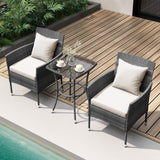 Tangkula 3Piece Patio Furniture Set