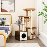Modern Cat Tree for Indoor Cats - Tangkula
