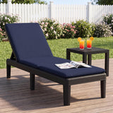 Tangkula 72” x 23” Chaise Lounge Cushion, Tri-Fold Lounger Pad with Hook & Loop Fasteners