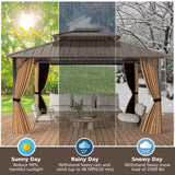 Tangkula 12x14 FT Hardtop Gazebo