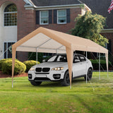 Tangkula 10 x 20 FT Heavy-Duty Carport, Portable Garage Tent Carport with Galvanized Steel Frame