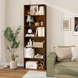 Tangkula 6-Tier Bookcase, 70” Tall Freestanding Bookshelf with 6 Open Shelves