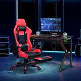 Tangkula Computer Desk Gaming Desk, E-Sports Gaming Workstation with Cup Holder & Headphone Holder