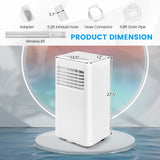 Portable Air Conditioner, 8000 BTU Standing Air Conditioner w/Cool/Dehumidifier/Fan/Sleep Modes