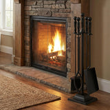 Tangkula 5 Pieces Fireplace Tool Set with Aluminum Handles