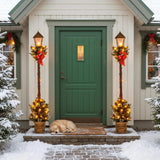 Tangkula 6.1 FT Christmas Pre-lit Street Lamp