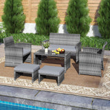 Tangkula 6 Pieces Patio Furniture Set