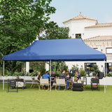 Tangkula 10x20 Ft Pop Up Canopy, Instant Setup Canopy Tent with 12 Stakes & 6 Ropes