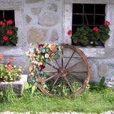Tangkula 30" Decorative Wooden Wheels Set of 2 or 4
