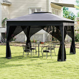 Tangkula 11x11 FT Pop Up Gazebo UPF50+ Sunshade Shelter with Carrying Bag