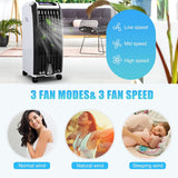 Bladeless Air Cooling Fan with Remote Control, 3 Modes