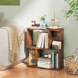 Tangkula 3 Tier Geometric Bookshelf