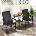 Set of 2 Patio Folding Chairs - Tangkula