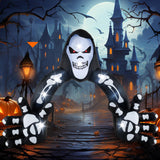 Tangkula 10.2 x 8.7 ft Halloween Inflatable Grim Reaper Archway