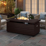 Tangkula 51 Inch Propane Fire Pit Table for Patio