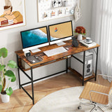 Tangkula 55 Inch Computer Desk with 4 Power Outlets & 2 USB Ports