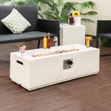 50,000 BTU Propane Fire Pit Table Set - Tangkula