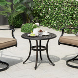 Tangkula 24 Inch Patio Side Table Set for Poolside