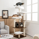 Tangkula Tall Cat Tree, 69-Inch Modern Cat Tower with Sisal Rope Scratching Posts