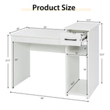Compact Computer Desk, Perfect Small Desk for Samll Space, Modern Simple Wooden Study Desk Writing Desk