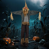 Tangkula 7 FT Halloween Decoration Animated Standing Scarecrow