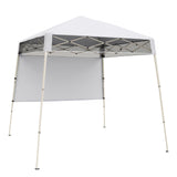 Tangkula 7x7 Ft Pop Up Canopy with Center Lock UPF50+ Slant Leg Outdoor Tent