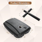 Tangkula 220 Lbs Cantilever Umbrella Base with 2 Wheels