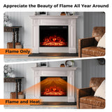 Tangkula 23" Electric Fireplace, 5,000 BTU Fireplace Insert with Remote Control