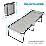 Tangkula Widen Folding Chaise Lounge Chair Set of 2