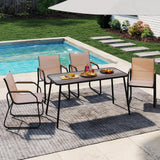 Tangkula 5 Pieces Patio Dining Sets