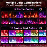 Tangkula 68”/60”/50”/42”/36” Wi-Fi Enabled Electric Fireplace