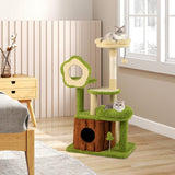 Tangkula 40 Inch Multi Level Aesthetic Cat Tower with Sisal Scratching Posts