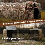 Tangkula 2-6 Person Hunting Blind with Camo Cover
