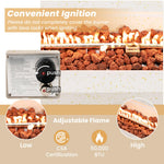 50,000 BTU Propane Fire Pit Table Set - Tangkula
