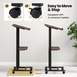 Tangkula Rolling Podium Stand