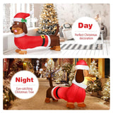Tangkula 5.2 ft Inflatable Long Weiner Dog, Blow Up Yard Decoration