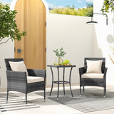 Tangkula 3Piece Patio Furniture Set
