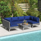 Tangkula 7 Piece Outdoor Furniture Set