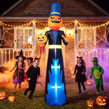 Tangkula 10 FT Animated Halloween Inflatable Pumpkin Gentleman Decoration