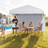 Tangkula Pop Up Canopy with Sidewall (10x10 FT)