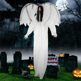 Tangkula 6.6 FT Halloween Animatronic Standing Angel