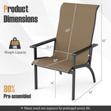 Tangkula Fabric Adirondack Chair with 400 lbs Weight Capacity