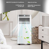 Portable Air Conditioner, 8000 BTU AC Cooling Unit with Remote Control