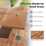 Tangkula 6.5 x 4.3 FT Rectangular Patio Umbrella