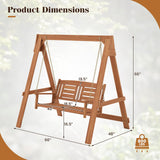 Tangkula 2-Seater Porch Swing Adjustable Chains
