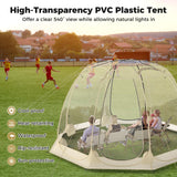 Tangkula 9.5x9.5 Ft Oversize Outdoor Dome Tent for 4-6 People with 16 Stakes